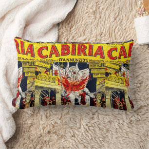 Coussin Rectangle Poster de Cabiria Vieux Film Image Jeter l'oreille