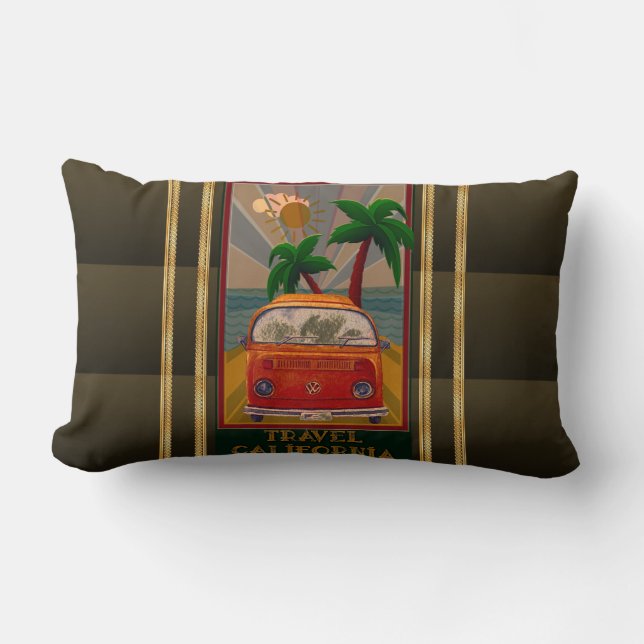 Coussin Rectangle Poster : Travel California (Recto)