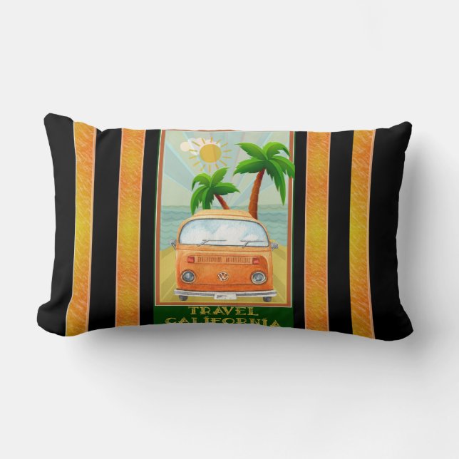 Coussin Rectangle Poster : Travel California (Recto)