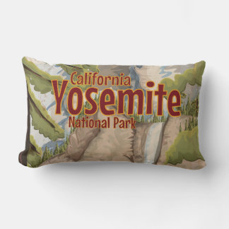 Coussin Rectangle Poster vintage Yosemite