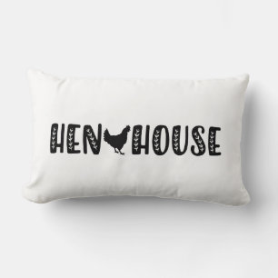 Coussin Rectangle Poulets de la maison de poule