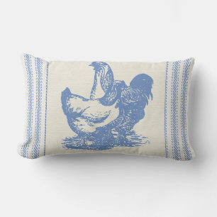 Coussin Rectangle Poulets de l'agriculture française à cueillir