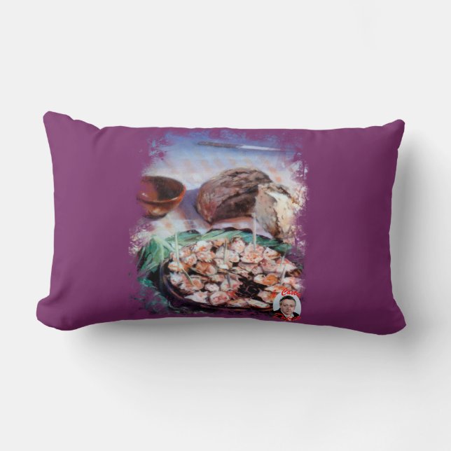 Coussin Rectangle Poulpe à ce qui est galicienne/Poussière à (Recto)