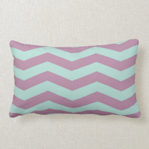 Coussin Rectangle Pourpre/carreau Chevron d'Aqua