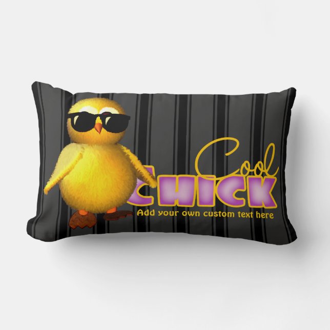 Coussin Rectangle Poussin frais personnalisé (Recto)