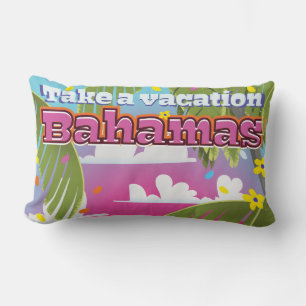 Coussin Rectangle Prenez un Vacances ! Bande dessinée des Bahamas tr
