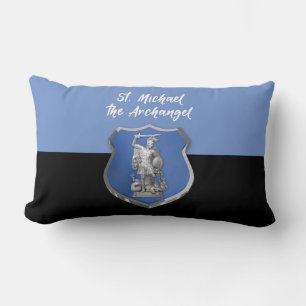 Coussin Rectangle Prière à l'Archange Saint Michel en pensant à vous