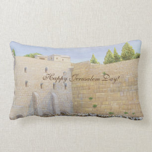 Coussin Rectangle Prière, mur occidental KOTEL Jerusalem Old City A