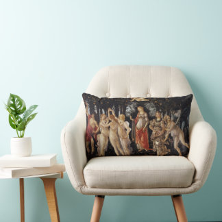 Coussin Rectangle Primavera, Allégorie du Printemps par Sandro Botti