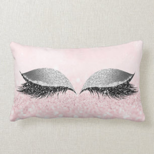 Coussin Rectangle Princesse fascinante de rose de maquillage de