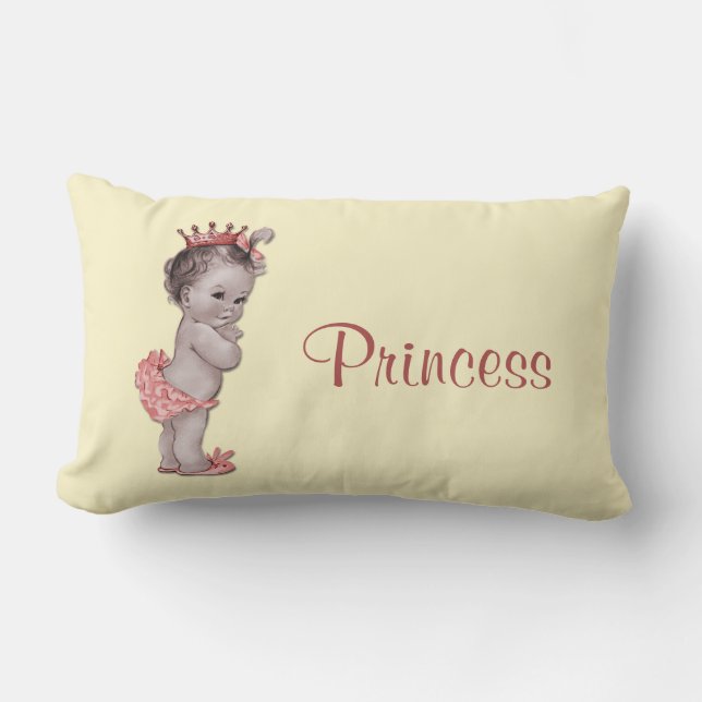 Coussin Rectangle Princesse vintage Baby (Recto)