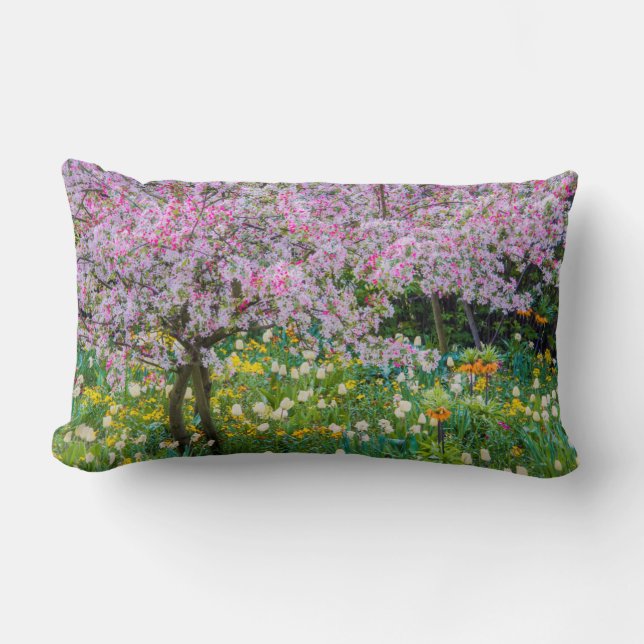 Coussin Rectangle Printemps dans le jardin de Claude Monet (Recto)
