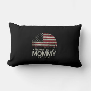 Coussin Rectangle Promu à Maman Est 2022 Papa pour la première fois