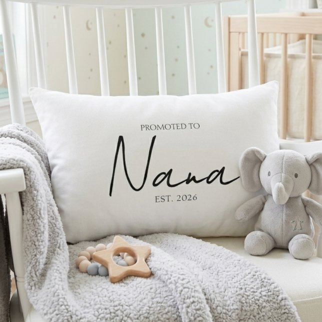 Coussin Rectangle Promu en Nana Garde de Doux Script (Créateur téléchargé)