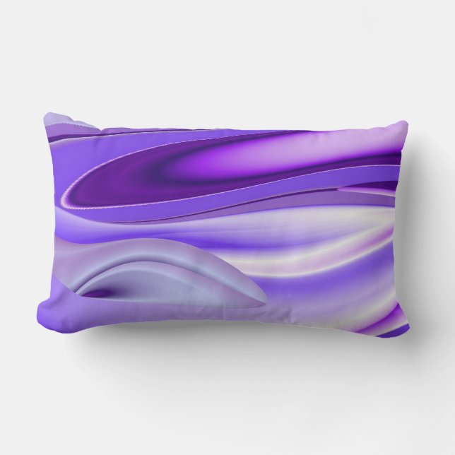 Coussin Rectangle Purple Dreams, Imaginaire Abstrait Rainbow-Art (Recto)