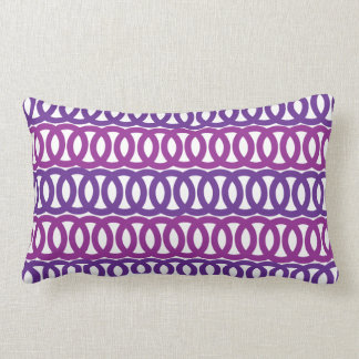 Coussin Rectangle Purple Loop Motif Américain MoJo Jrow Pillow