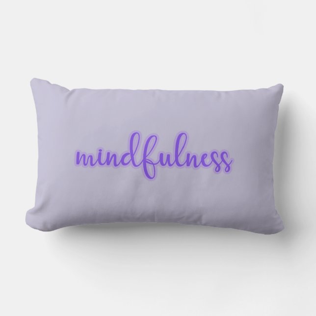 Coussin Rectangle Purple Mindfulness Relax (Recto)