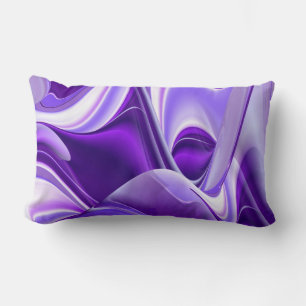 Coussin Rectangle Purple Snow Dream, Imaginaire Abstrait Rainbow-Art