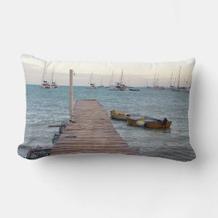 Coussin Rectangle Quai et casiers à homard