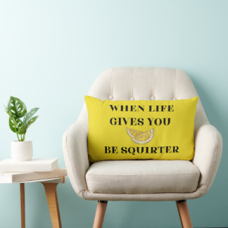 Coussin Rectangle Quand la vie vous donne des citrons, soyez un arro