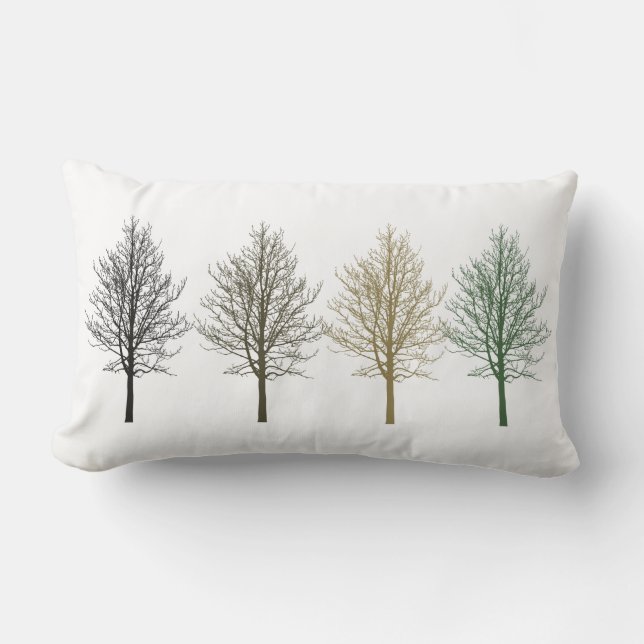 Coussin Rectangle Quatre arbres (Recto)