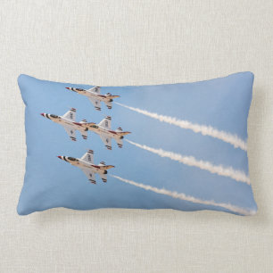 Coussin Rectangle Quatre Thunderbirds F-16 volent dans la formation