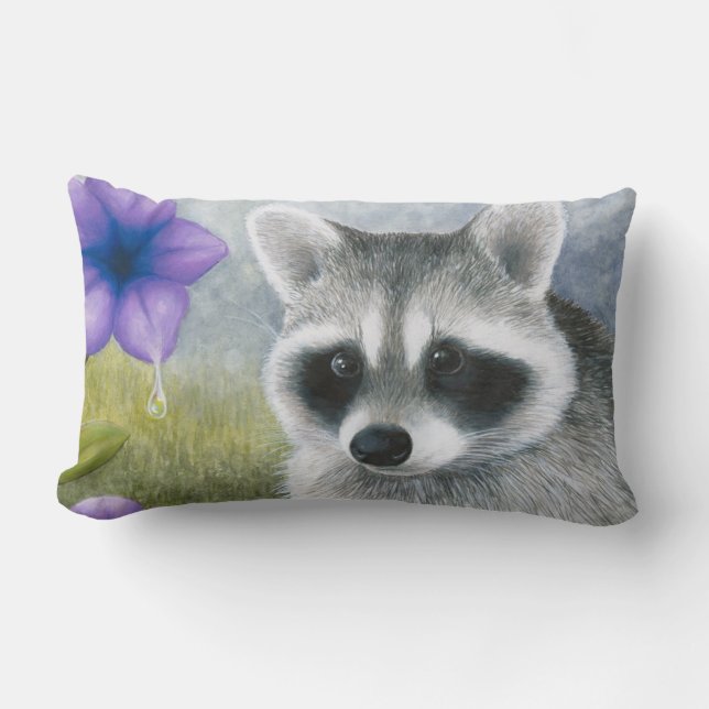 Coussin Rectangle Raccoon 20 (Recto)