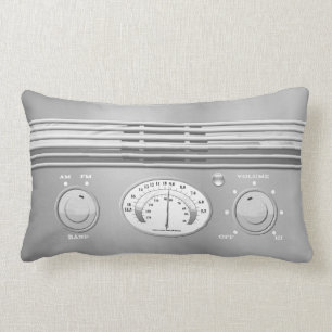 Coussin Rectangle Radio de cru de chrome