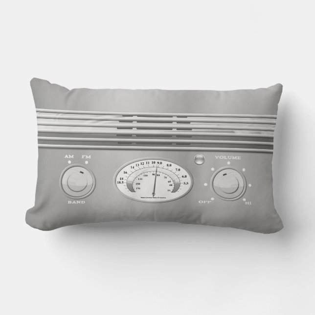 Coussin Rectangle Radio de cru de chrome (Recto)