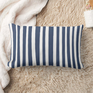Coussin Rectangle Raiés Bleu Marine Classique | Style Marin Intempor