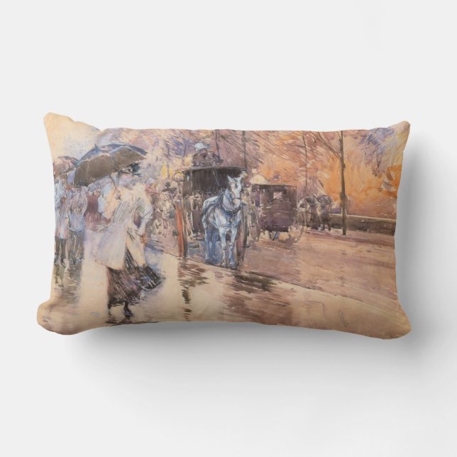 Coussin Rectangle Rainy Day sur Fifth Avenue (New York City) (Recto)