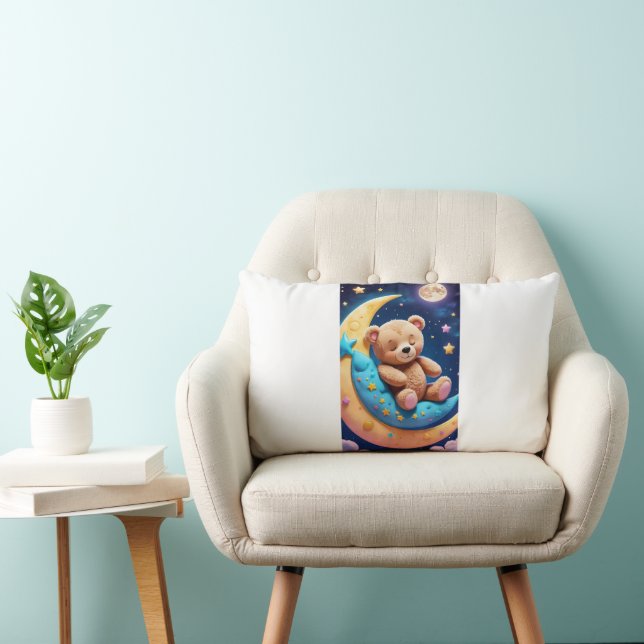 Coussin Rectangle Ramenez chez vous les câlins d'ours avec notre Cou (Chaise)