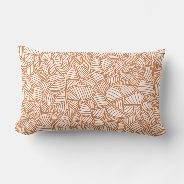 Coussin Rectangle Random Leaf Mosaic (Recto)