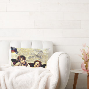Coussin Rectangle Raphael : Putti, Détail de la Vierge Sixtine,