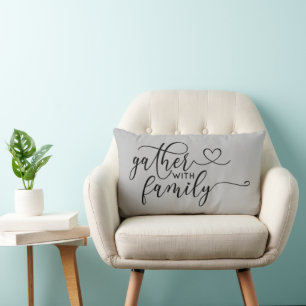 Coussin Rectangle Rassemblement avec Ferme familiale