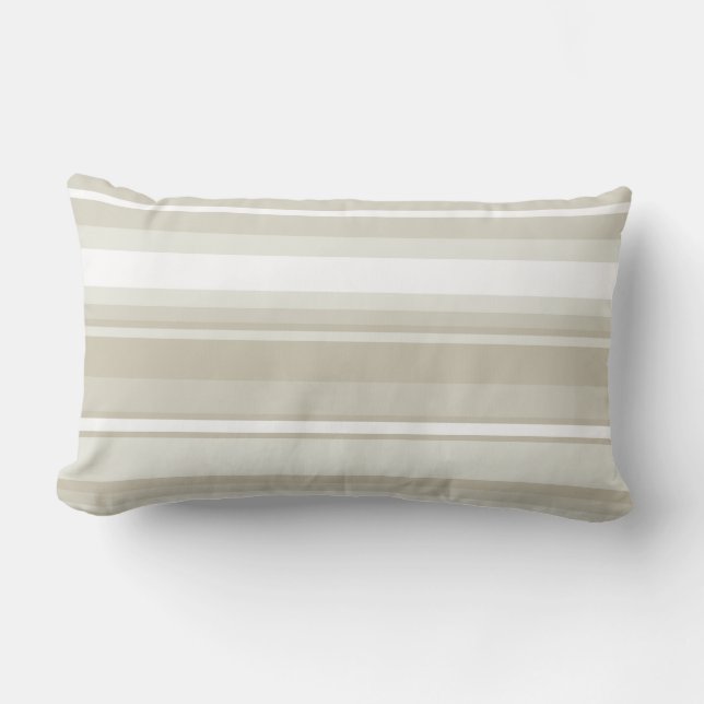 Coussin Rectangle Rayures de grès (Recto)