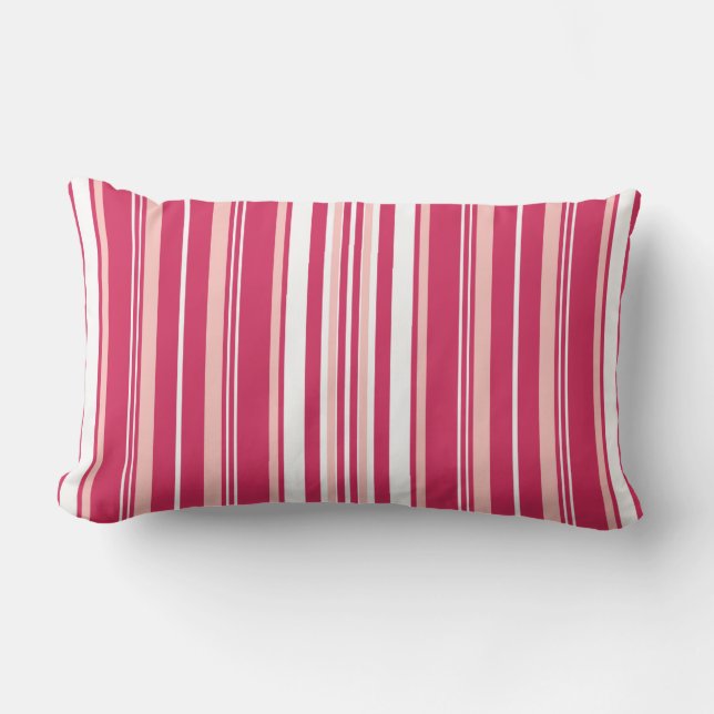 Coussin Rectangle Rayures de marron clair (Recto)