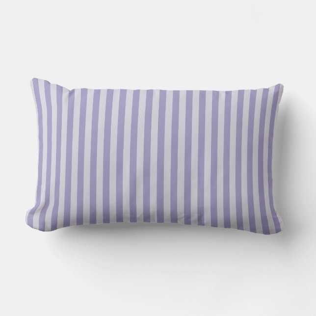 Coussin Rectangle Rayures violettes (Recto)