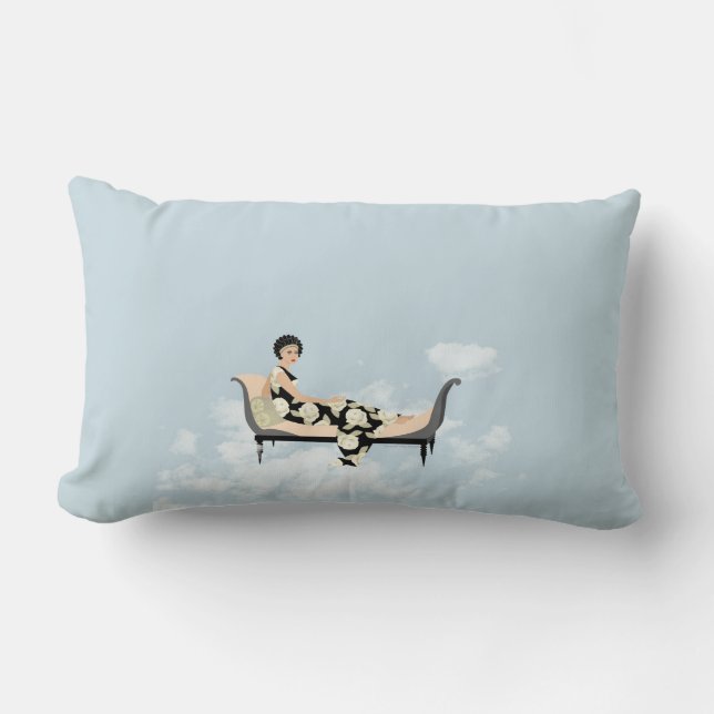 Coussin Rectangle Recamier dans les nuages (Recto)