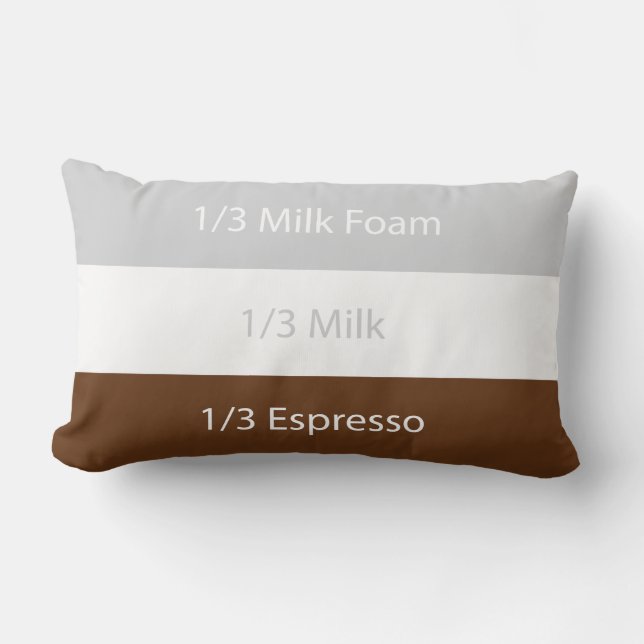 Coussin Rectangle Recipe cappuccino | design (Recto)