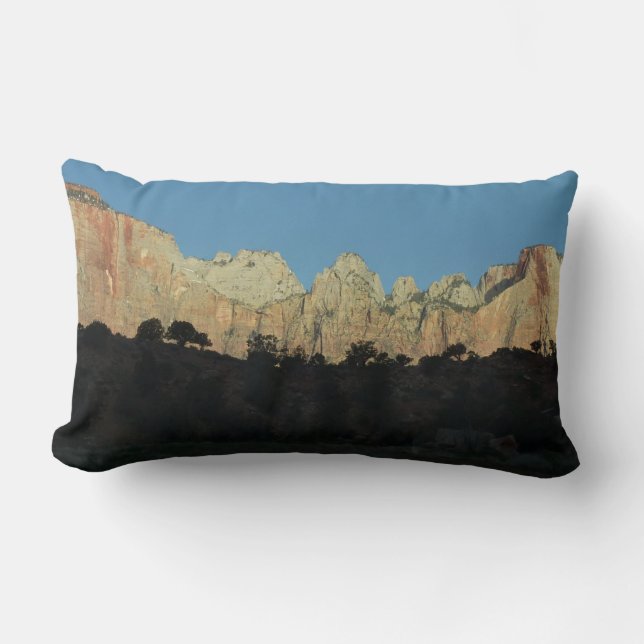 Coussin Rectangle Red Rocks du matin au Parc national de Sion (Recto)