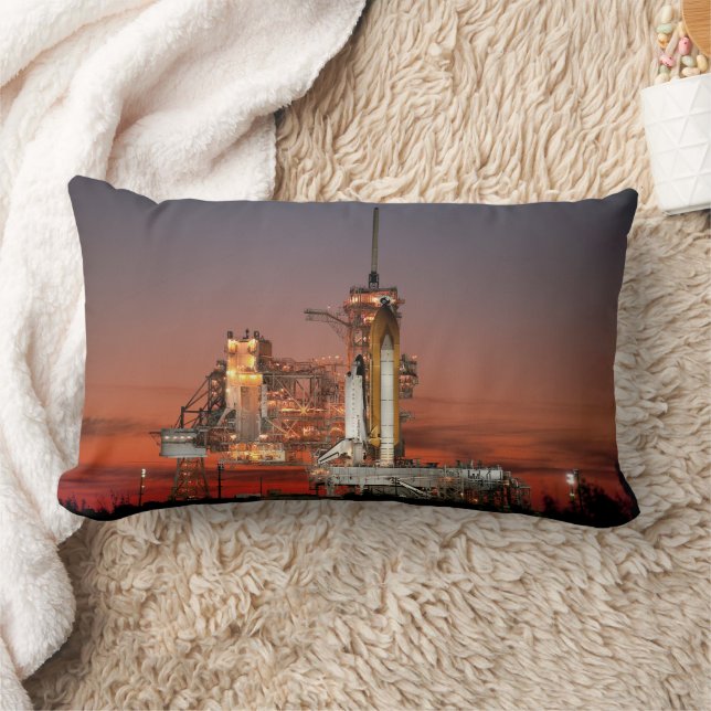 Coussin Rectangle Red Sky for Space Shuttle Atlantis Launch (Couverture)