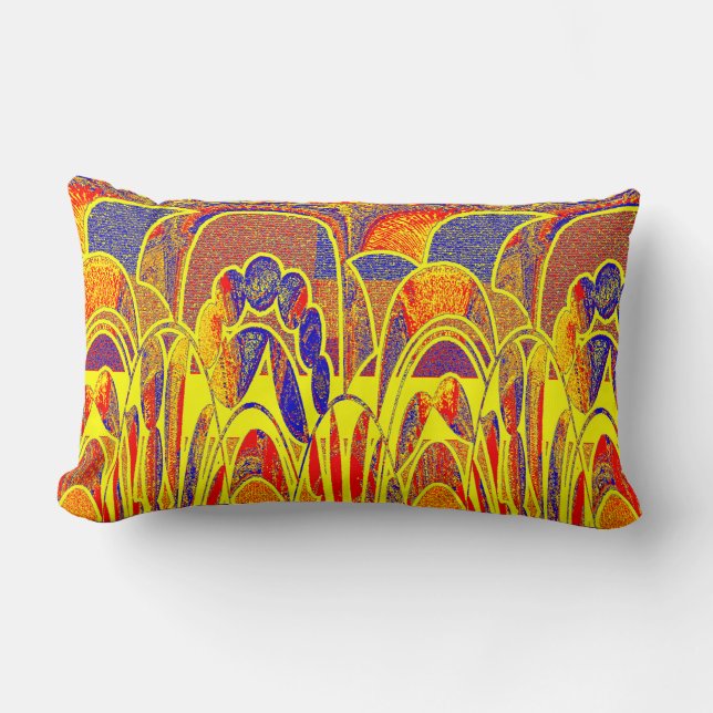 Coussin Rectangle Redman4u2 Motif graphique géométrique – Tendance 2 (Recto)