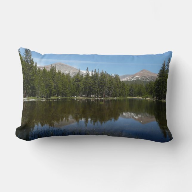 Coussin Rectangle Reflet du lac de Yosemite (Recto)