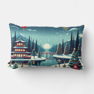 Coussin Rectangle Réflexions de Yuletide sur le Sac fourre-tout Est