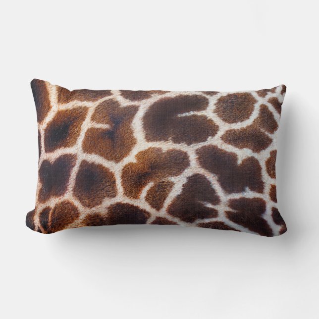 Coussin Rectangle Regard sur l'Afrique Effet de la peau de girafe (Recto)