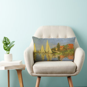 Coussin Rectangle Régate à Argenteuil par Claude Monet