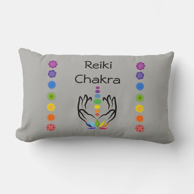 Coussin Rectangle Reiki/Chakra (Recto)