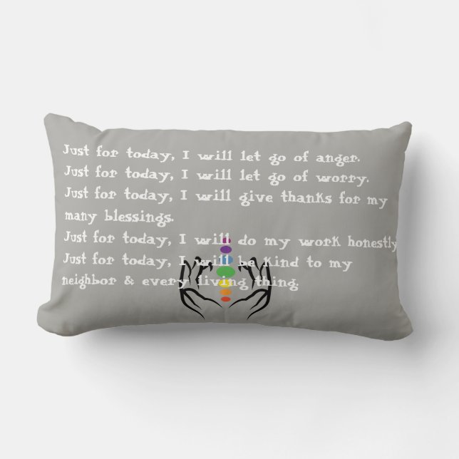 Coussin Rectangle Reiki/Chakra (Recto)