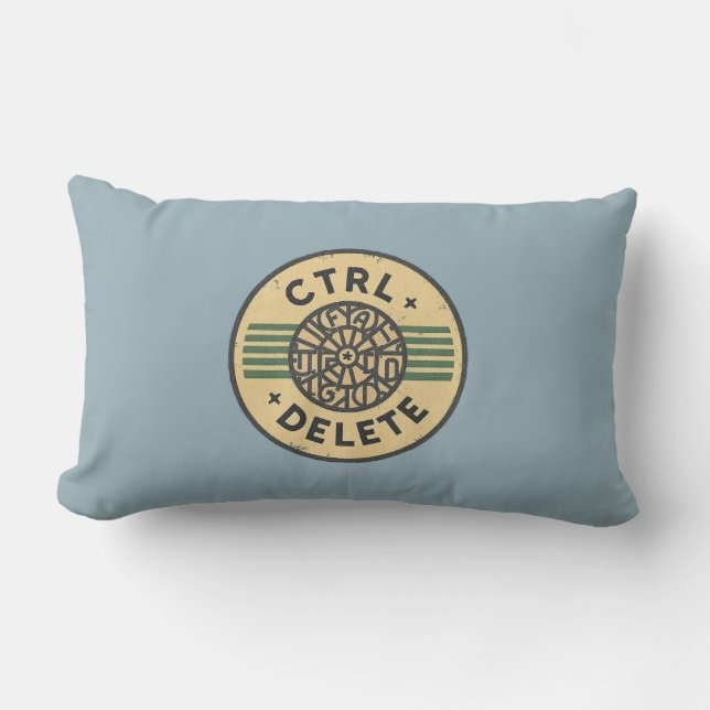 Coussin Rectangle "Réinitialisez votre journée avec CTRL + ALT + SUP (Recto)